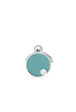 MyFamily MyFamily Médaille Basic Handmade Circle Bleu Pâle S
