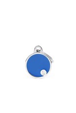 MyFamily MyFamily Médaille Basic Handmade Circle Bleu S