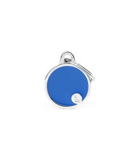 MyFamily MyFamily Médaille Basic Handmade Circle Bleu S