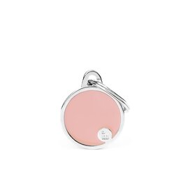 MyFamily MyFamily Médaille Basic Handmade Circle Pink S