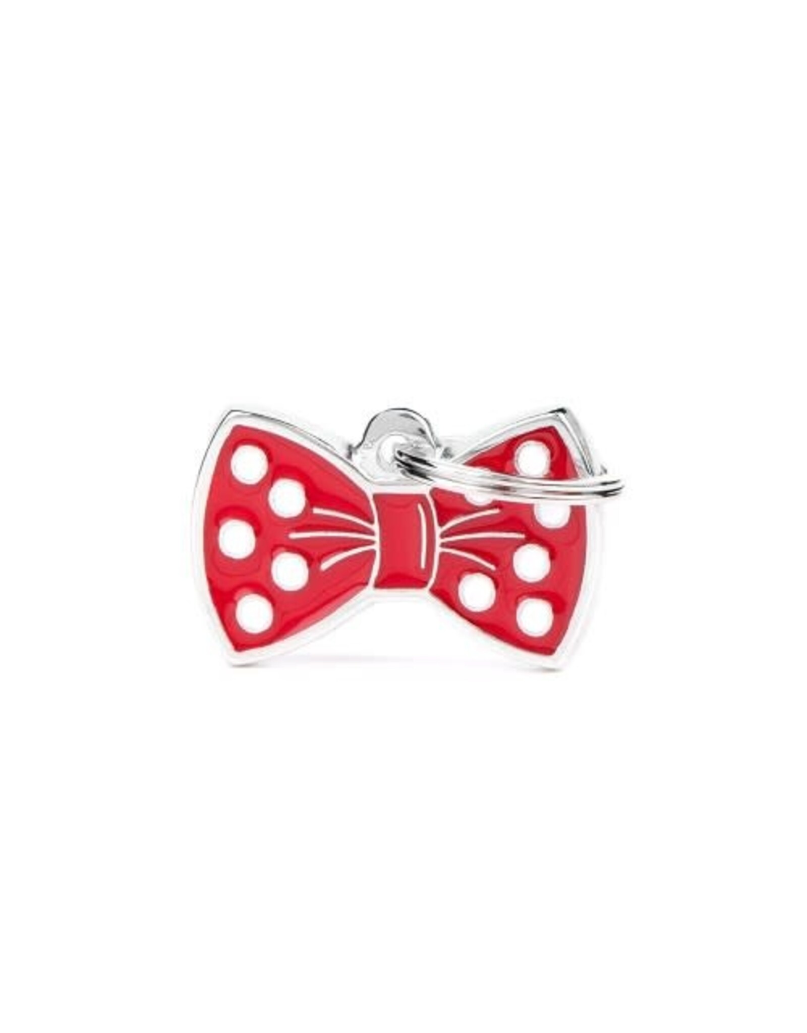 MyFamily MyFamily Médaille Charms Noeud Papillon Rouge