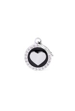 MyFamily MyFamily Médaille Glam Circle Heart Blanc