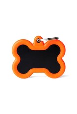 MyFamily MyFamily Médaille Hushtag Bone Orange & Noir L