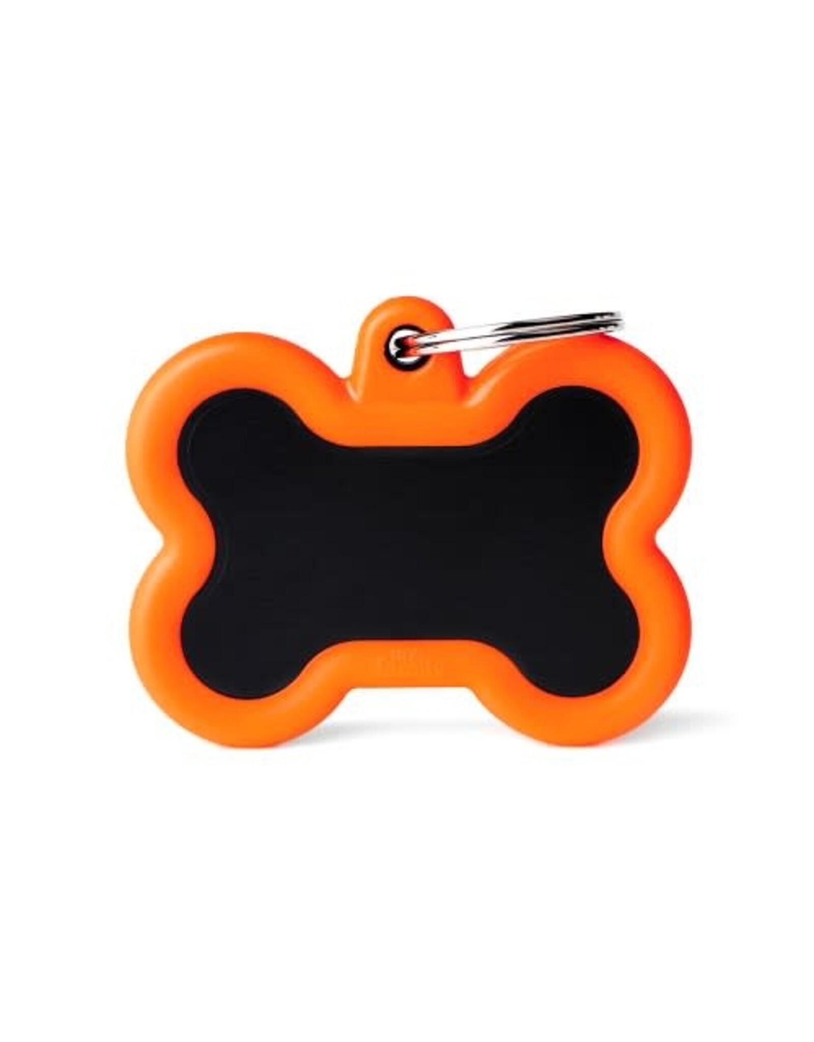 MyFamily MyFamily Médaille Hushtag Bone Orange & Noir L