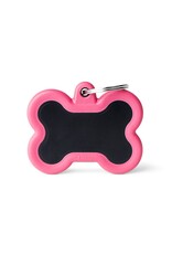 MyFamily MyFamily Médaille Hushtag Bone Rose & Noir L