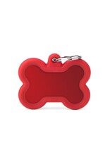 MyFamily MyFamily Médaille Hushtag Bone Rouge L