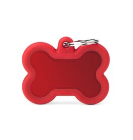 MyFamily MyFamily Médaille Hushtag Bone Rouge L