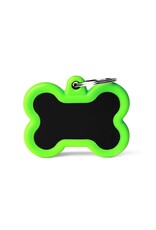 MyFamily MyFamily Médaille Hushtag Bone Vert & Noir L