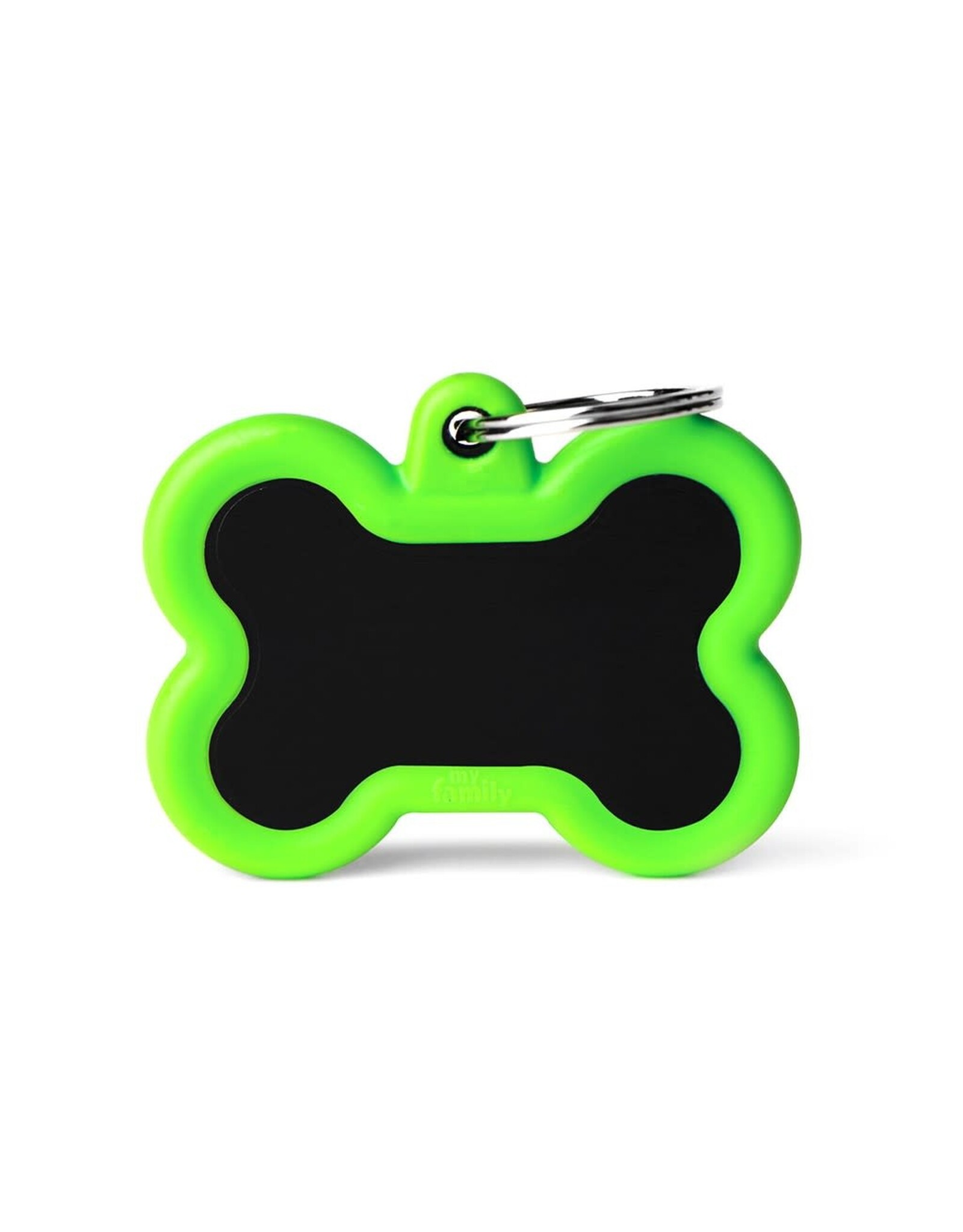 MyFamily MyFamily Médaille Hushtag Bone Vert & Noir L