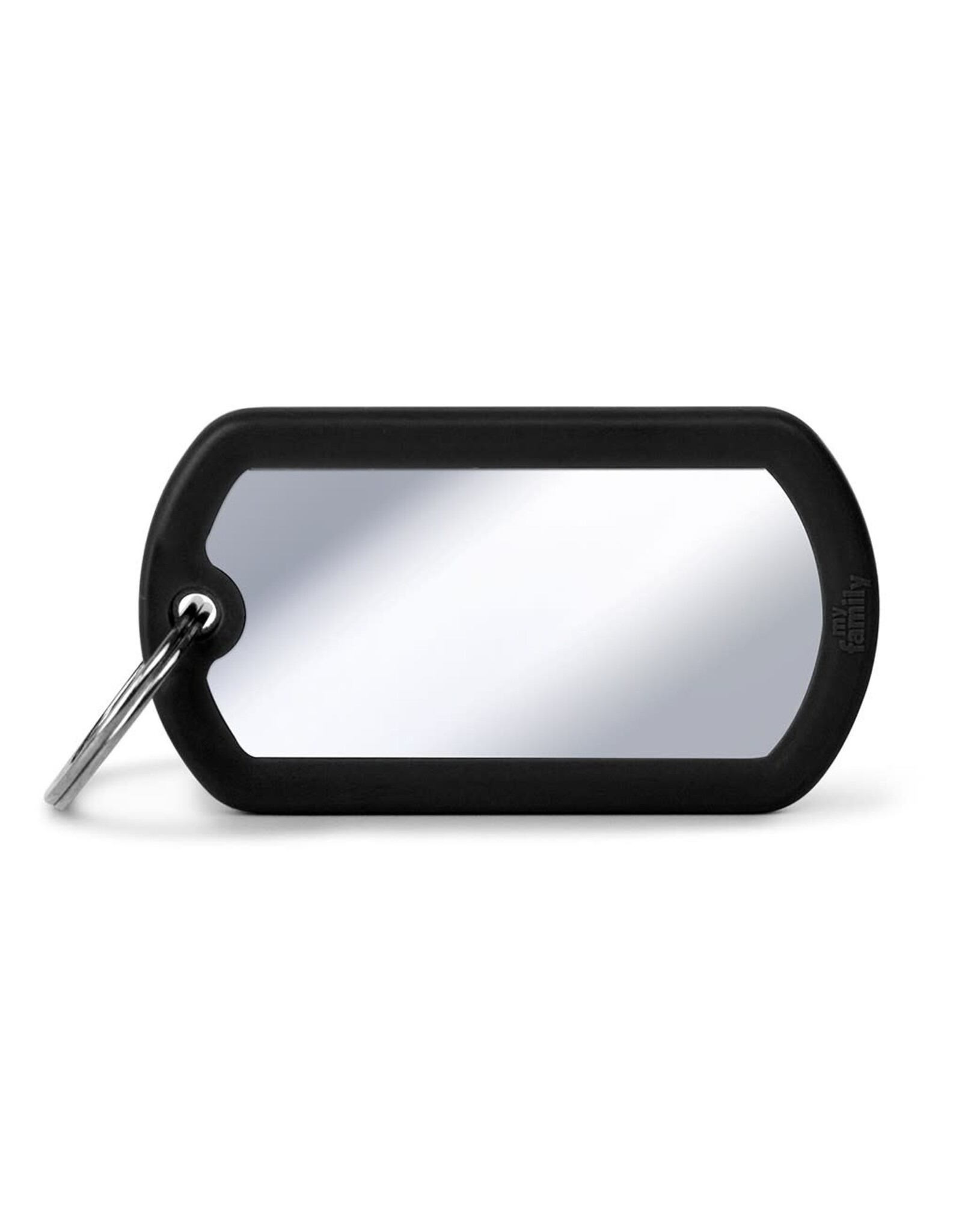 MyFamily MyFamily Médaille Hushtag Military Chrome & Black