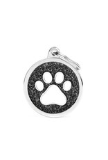 MyFamily MyFamily Médaille Shine Circle Paw Black