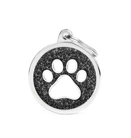 MyFamily MyFamily Médaille Shine Circle Paw Black