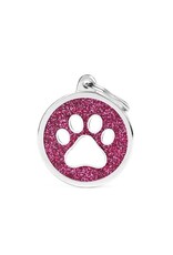 MyFamily MyFamily Médaille Shine Circle Paw Pink