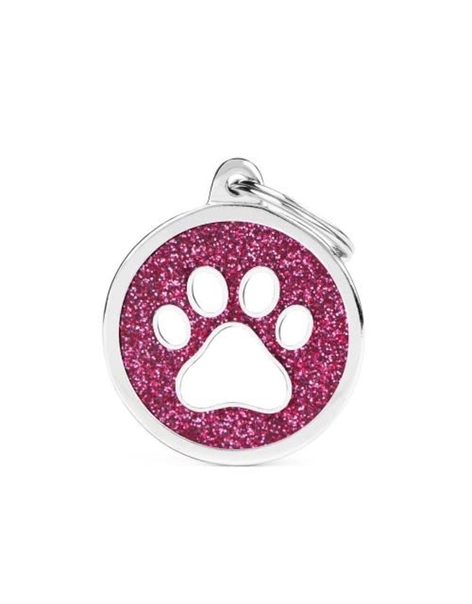 MyFamily MyFamily Médaille Shine Circle Paw Pink
