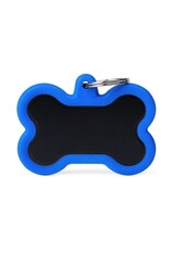 MyFamily MyFamily Médaille Hushtag Bone Bleu & Noir XL