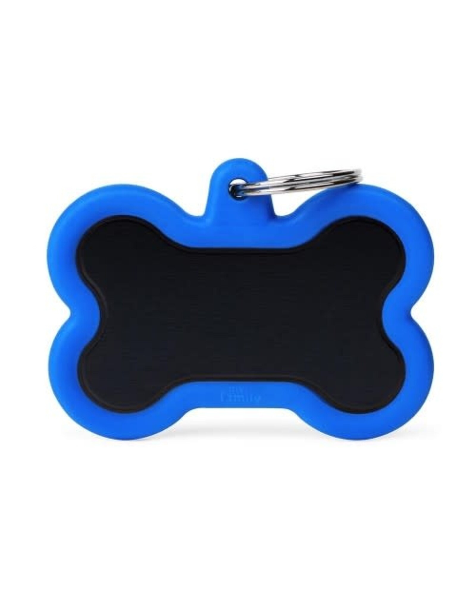 MyFamily MyFamily Médaille Hushtag Bone Bleu & Noir XL