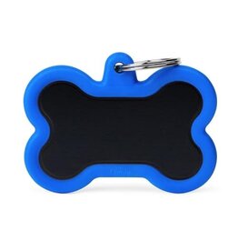 MyFamily MyFamily Médaille Hushtag Bone Bleu & Noir XL