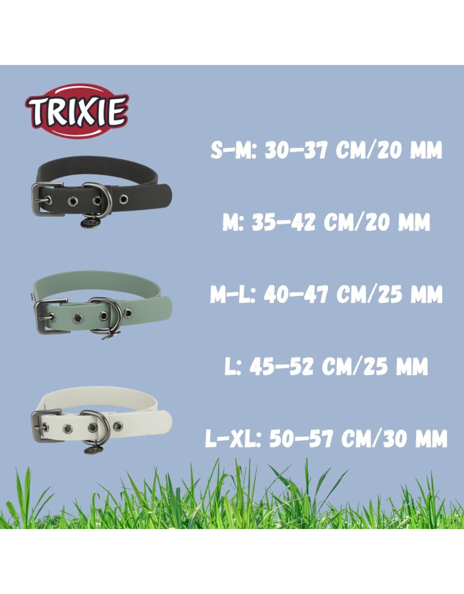 Trixie Trixie Collier en PVC Gris