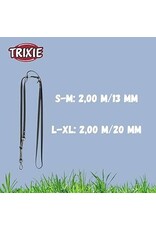 Trixie Trixie Laisse ajustable en PVC Noir 2m L/XL