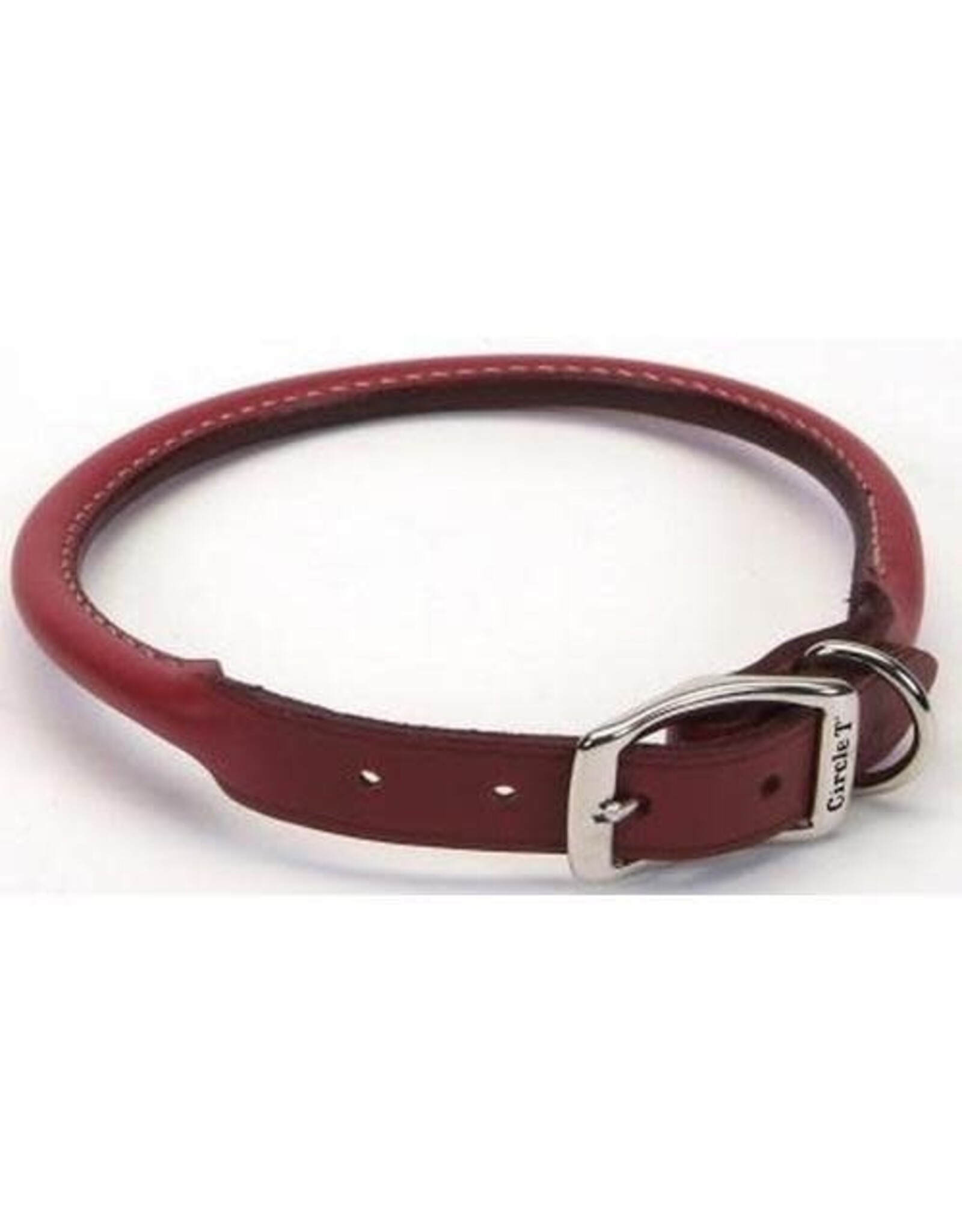 *DISC* CircleT Collier rond cuir 10'' Red