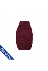 foufoudog *DISC* FFD chandail laine burgundy