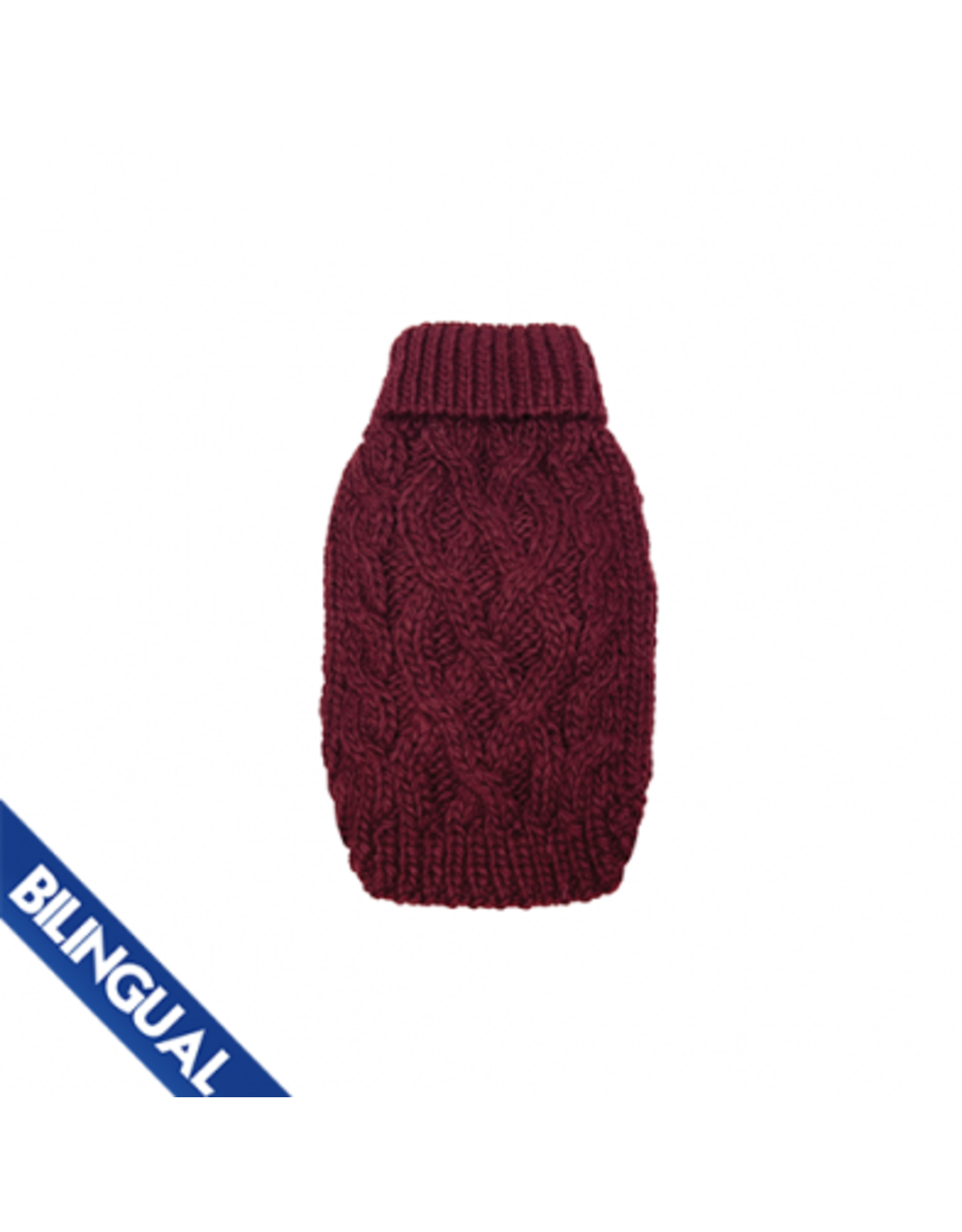 foufoudog *DISC* FFD chandail laine burgundy