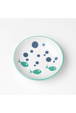 Petrageous *DISC* Petrageous Saucer Bubble Fish 5'' blanc et turquoise