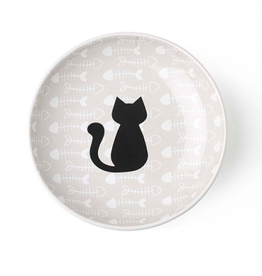 Petrageous *DISC* Petrageous Saucer Kitty & Fish bone  5''