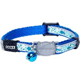 Rogz Rogz Collier chat floral bleu 8-12''