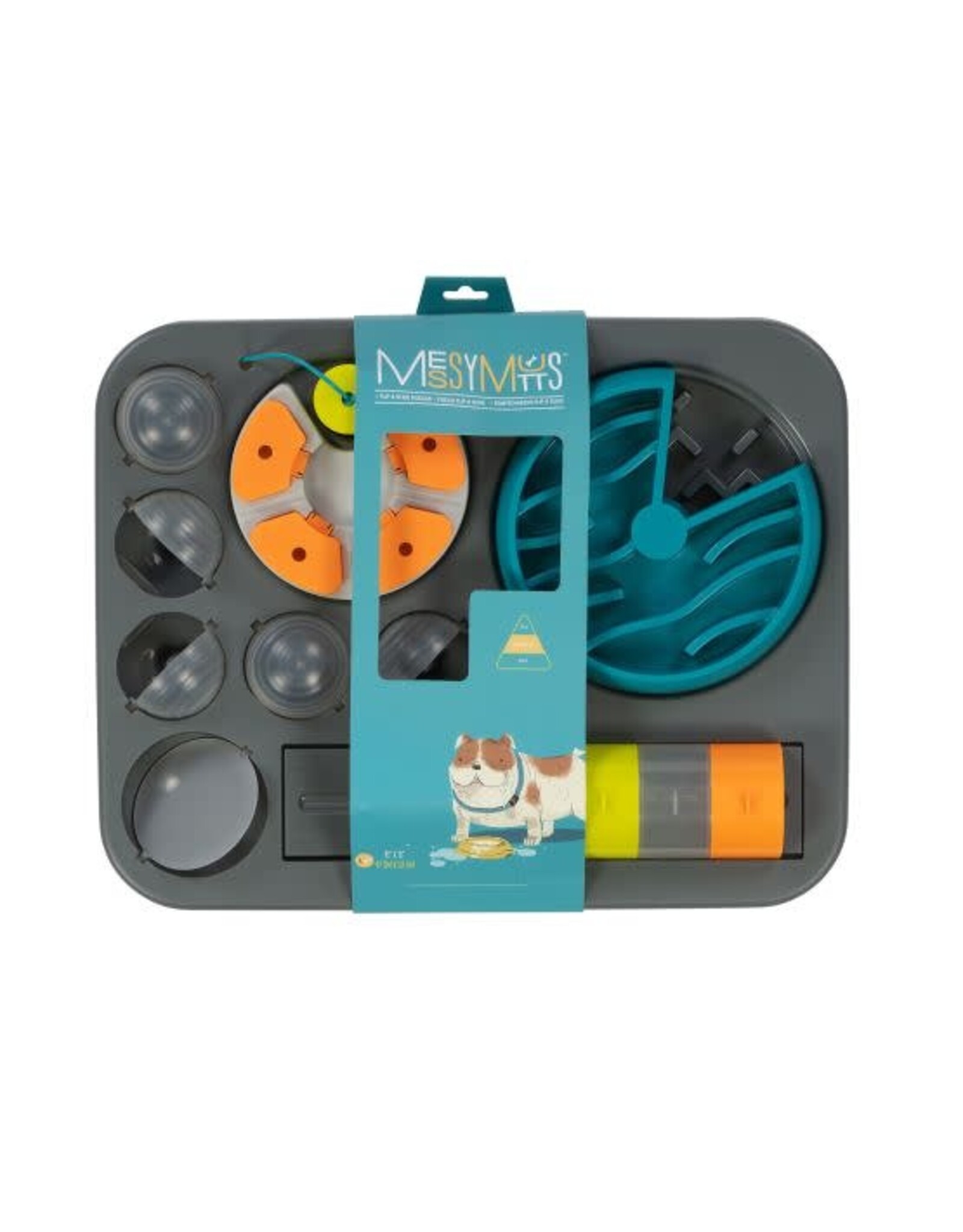 Messy Mutts Messy Mutts Plateau D'alimentation Interactif Grand 16x13''