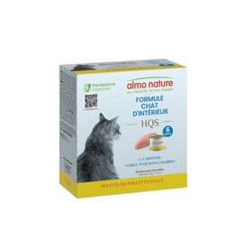Almo Nature Almo HQS Chat intérieur poulet en sauce 6x50gr
