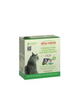 Almo Nature Almo HQS Chat Soutien Digestif maquereau et épinard en sauce 6x50gr