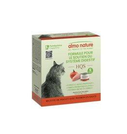 Almo Nature Almo HQS Chat Soutien Digestif poulet et potiron en sauce 6x50gr