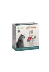 Almo Nature Almo HQS Chat Age d'Or Thon + poisson de l'océan en sauce 6x50gr