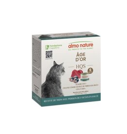 Almo Nature Almo HQS Chat Age d'Or Thon + poisson de l'océan en sauce 6x50gr