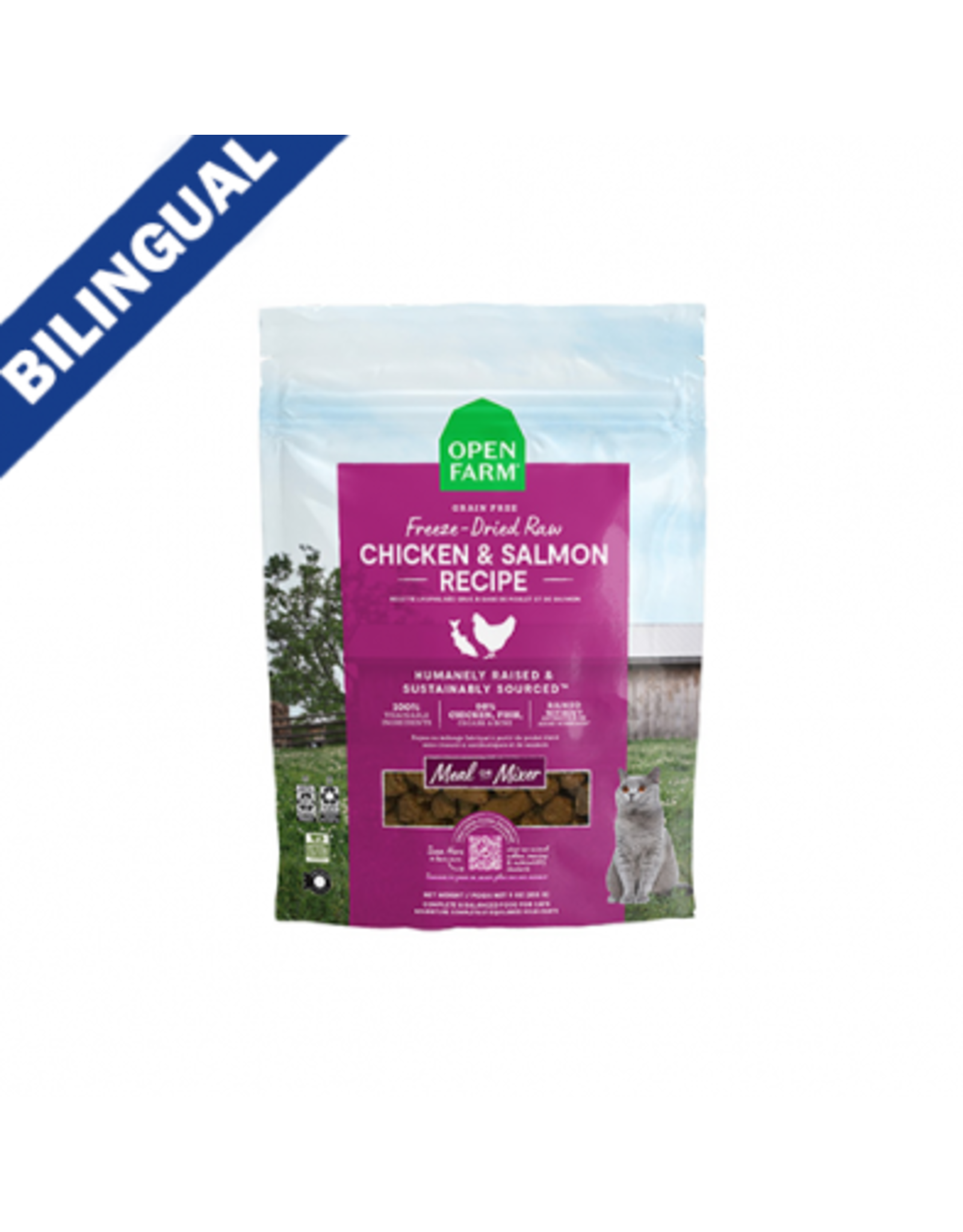 Open Farm Open Farm Freeze Dried Poulet & Saumon 9oz (Chat)