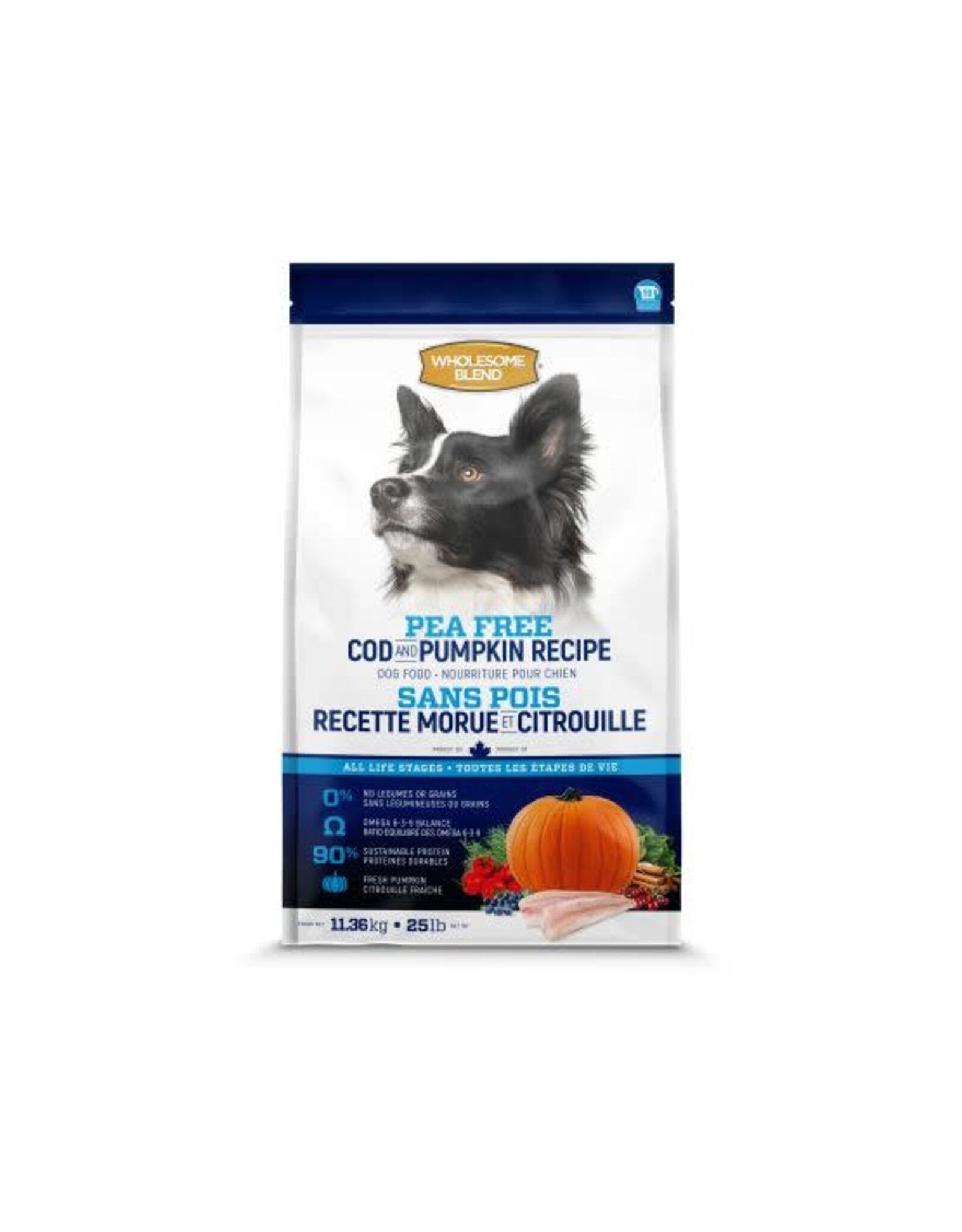 Nutreco Wholesome blend Morue / citrouille sans pois