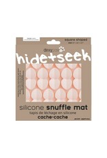 Dexypaws Dexypaws Tapis de léchage silicone cache-cache carré Rose