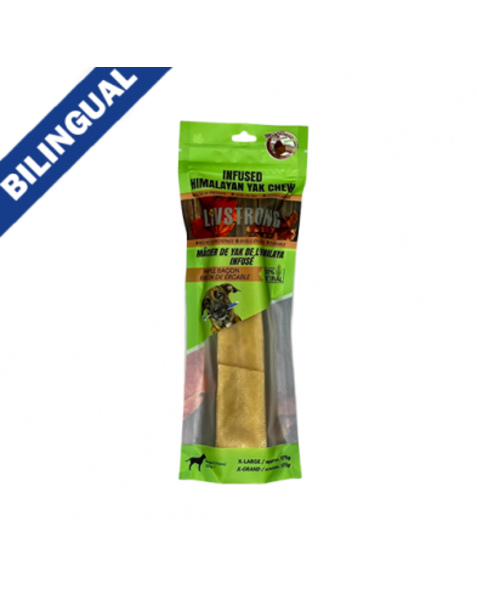 Livstrong LIVSTRONG Fromage de Yak infusé bacon à l'érable 175g