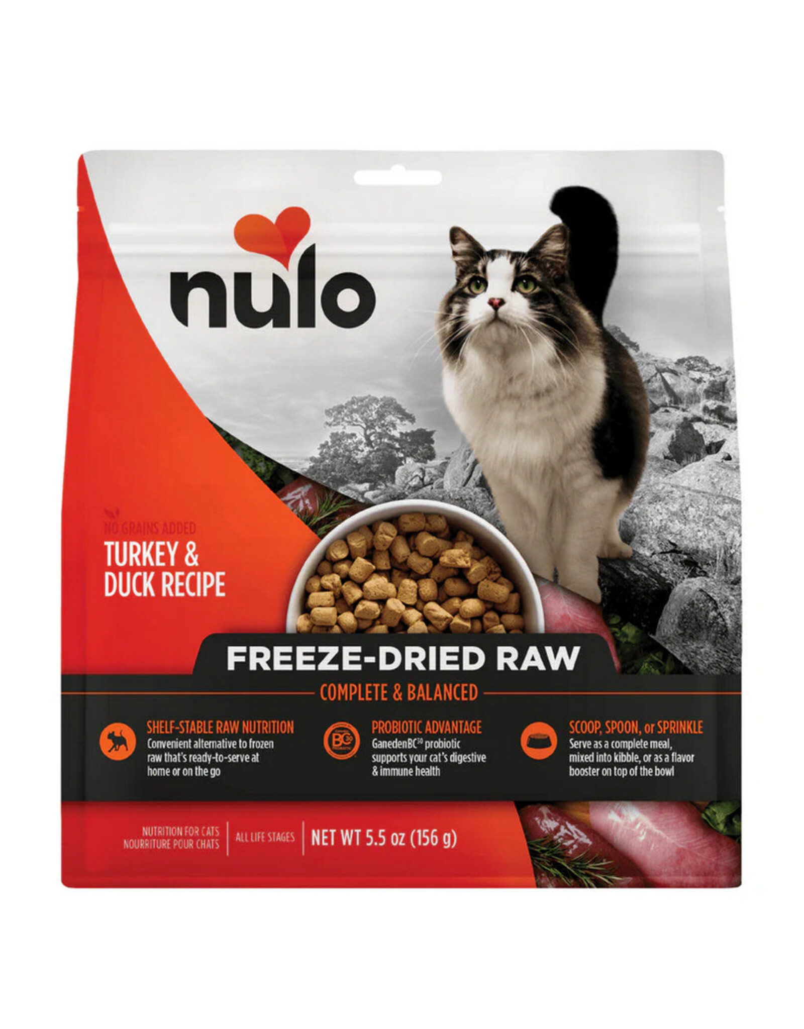 Nulo Nulo Nourriture Lyophilisée Dinde & Canard 5.5oz (Chat)