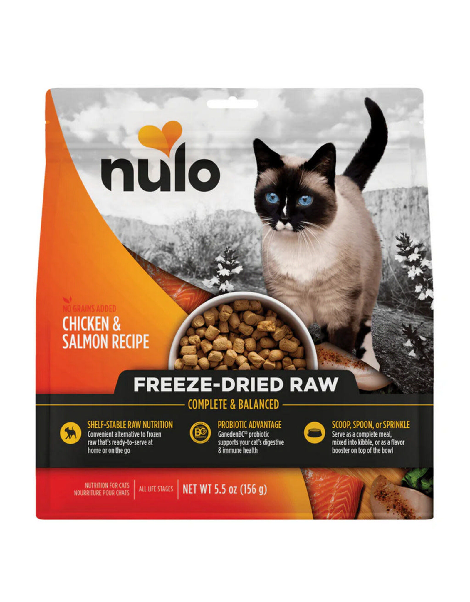 Nulo Nulo Nourriture Lyophilisée Poulet & Saumon 5.5oz (Chat)