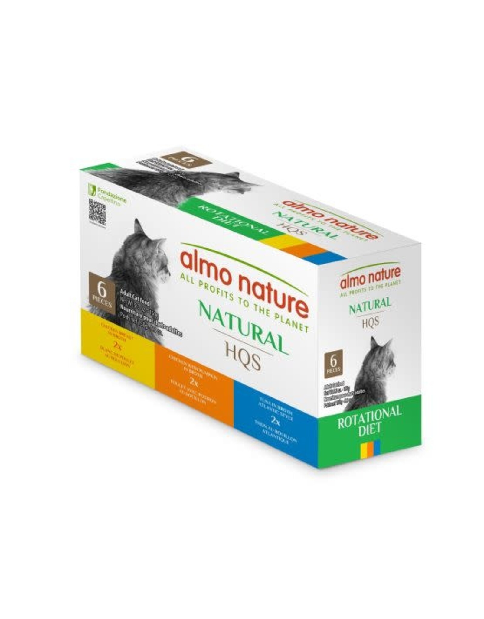 Almo Nature Almo Nature HQS N. Rotational Sélection de Poulet &Thon 6x150g