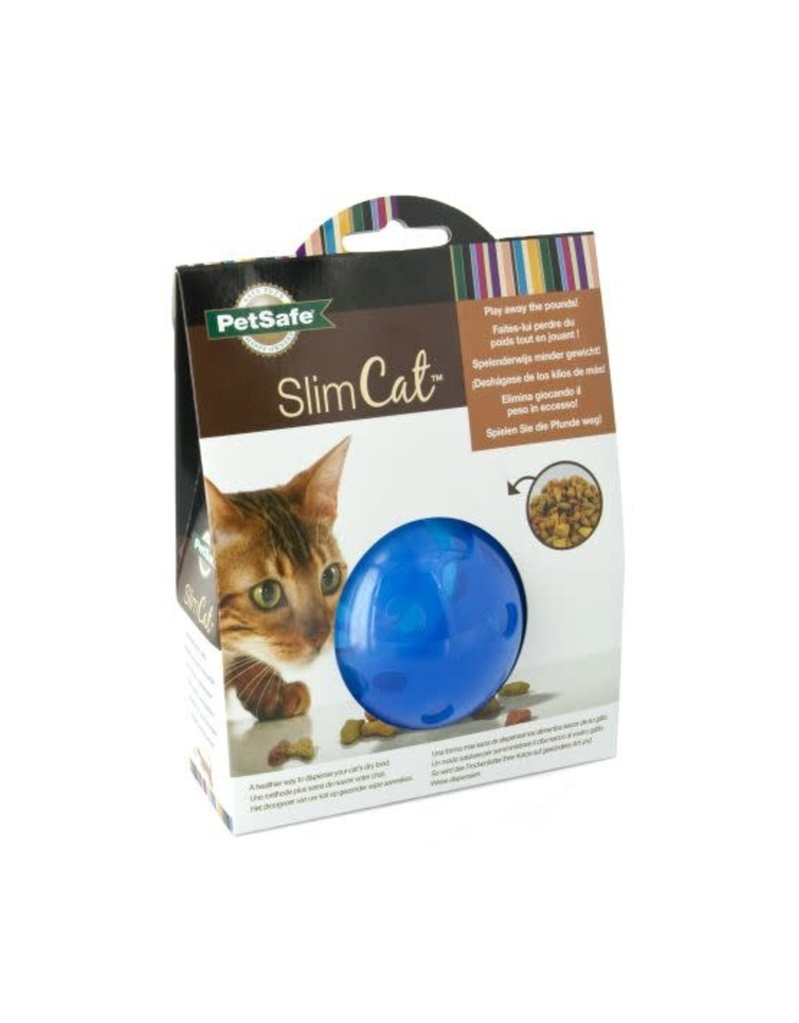 PETSAFE Petsafe Slimcat bleu - Jouet d'alimentation