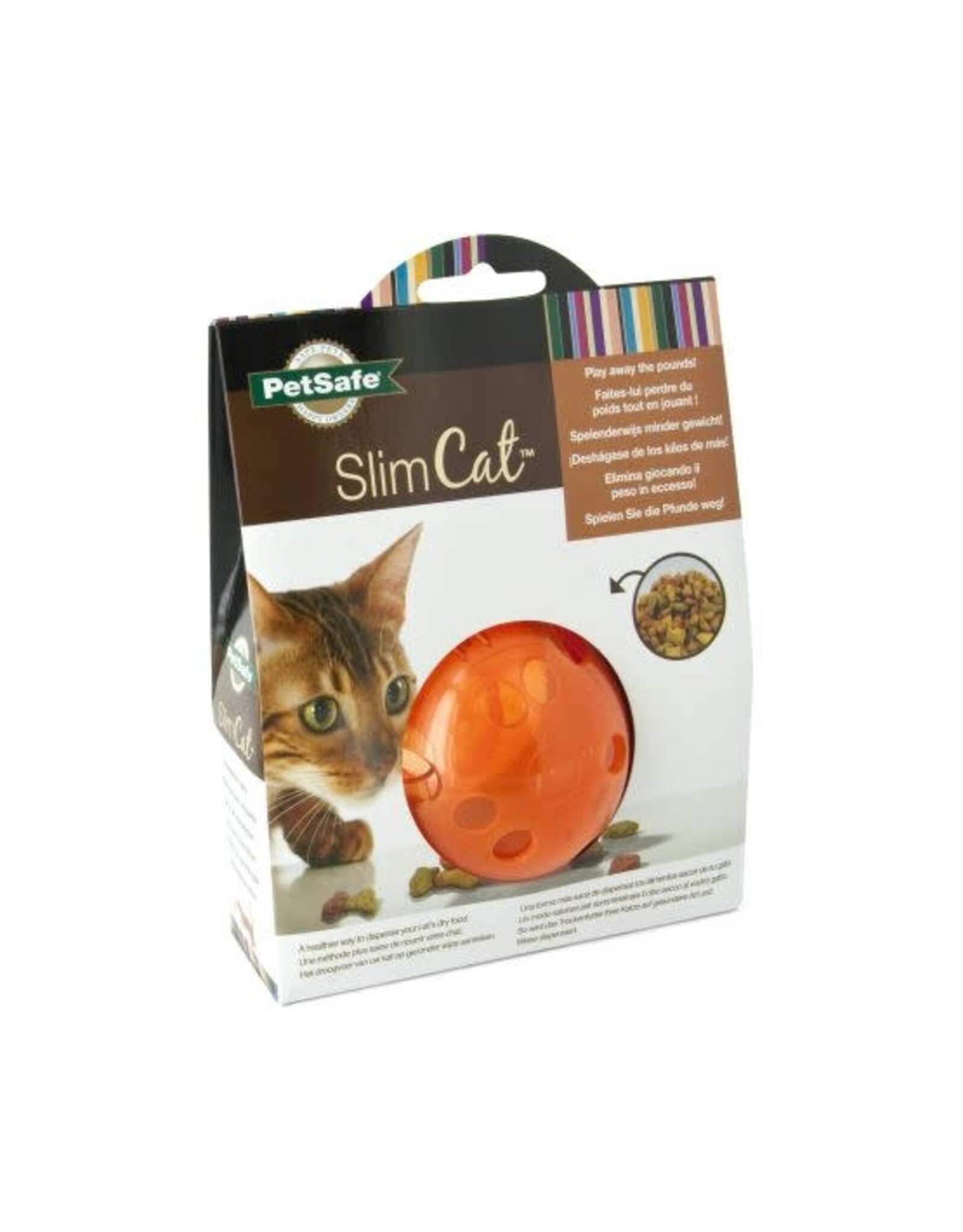 PETSAFE Petsafe Slimcat orange - Jouet d'alimentation