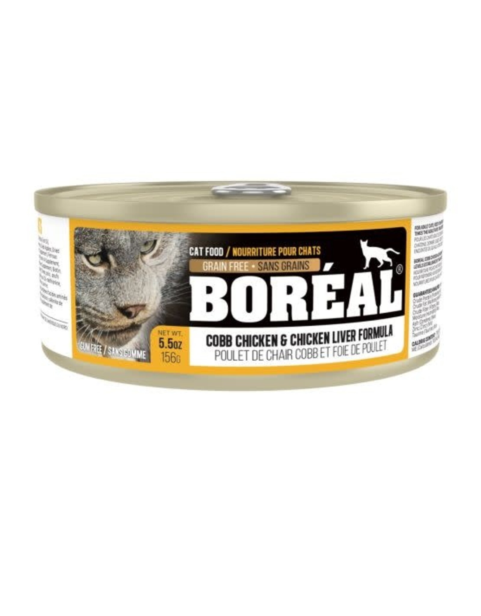 Boréal Boréal Conserve Poulet de Chair Cobb et Foie de Poulet 156g (Chat)