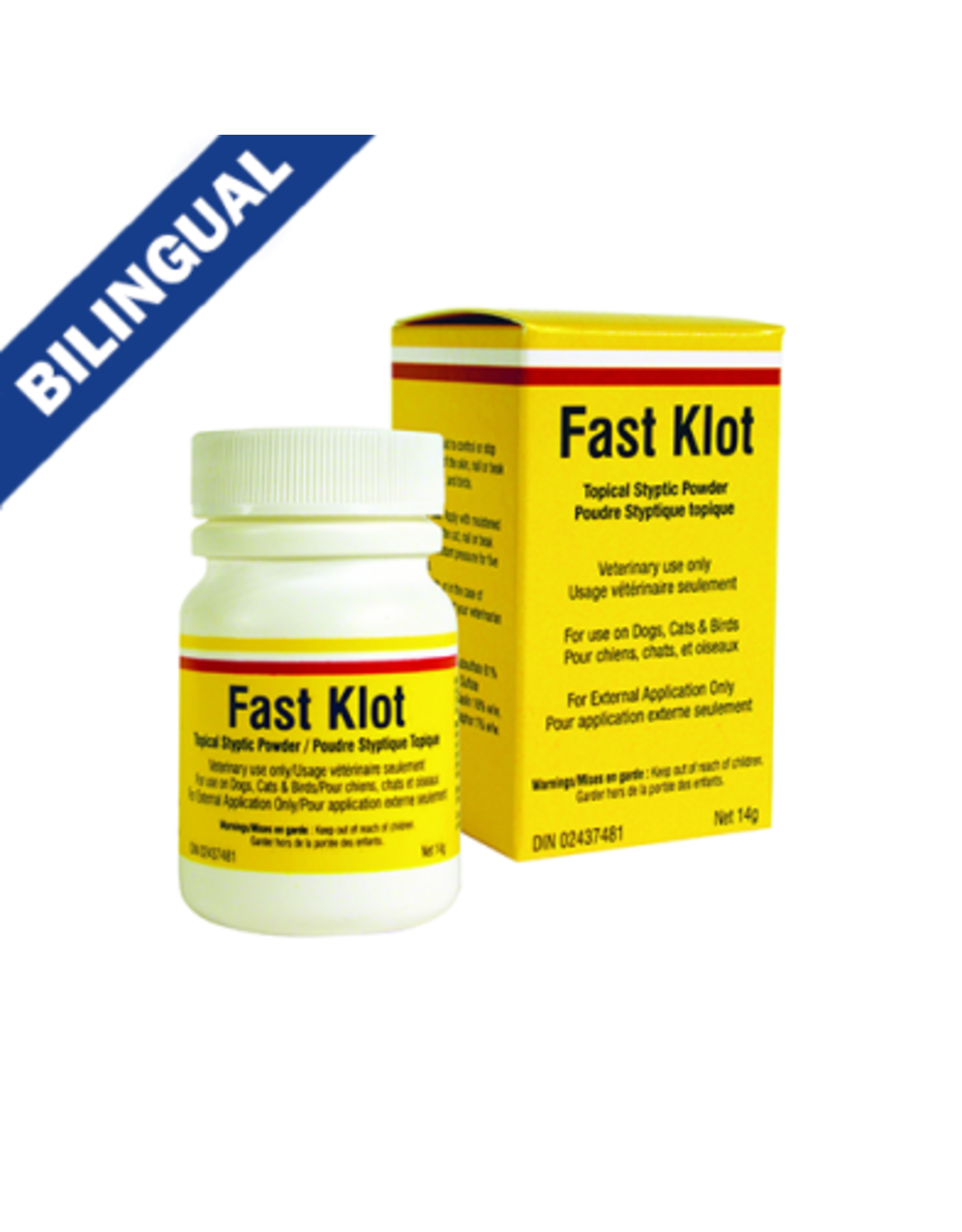 Dominion vetenary laboratories Fast Klot poudre Styptique topique 14g