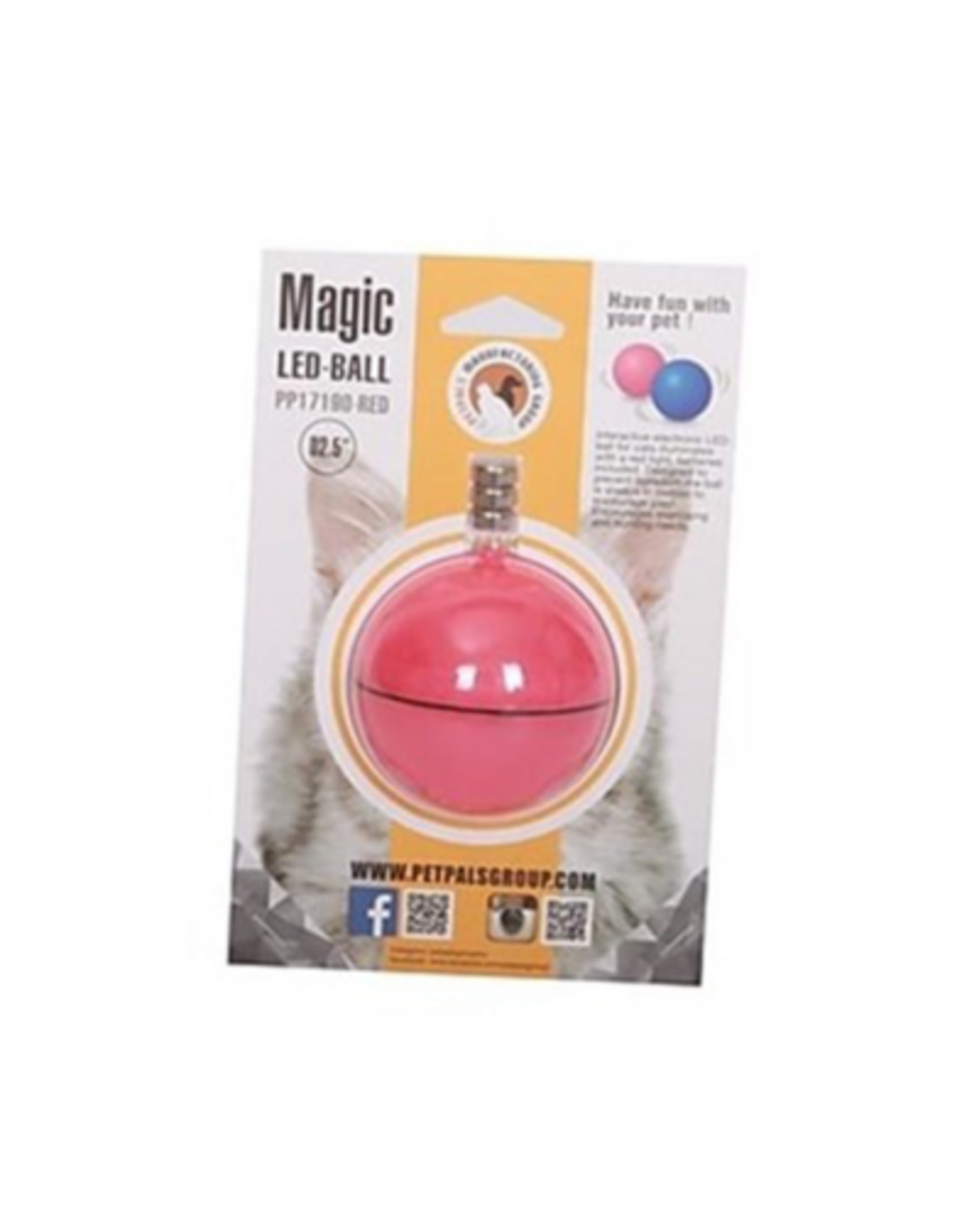 Petpals Group Petpals Balle Intéractive rose chat