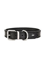EZYDOG *DISC* Ezydog Collier Oxford cuir noir L (18-22'')