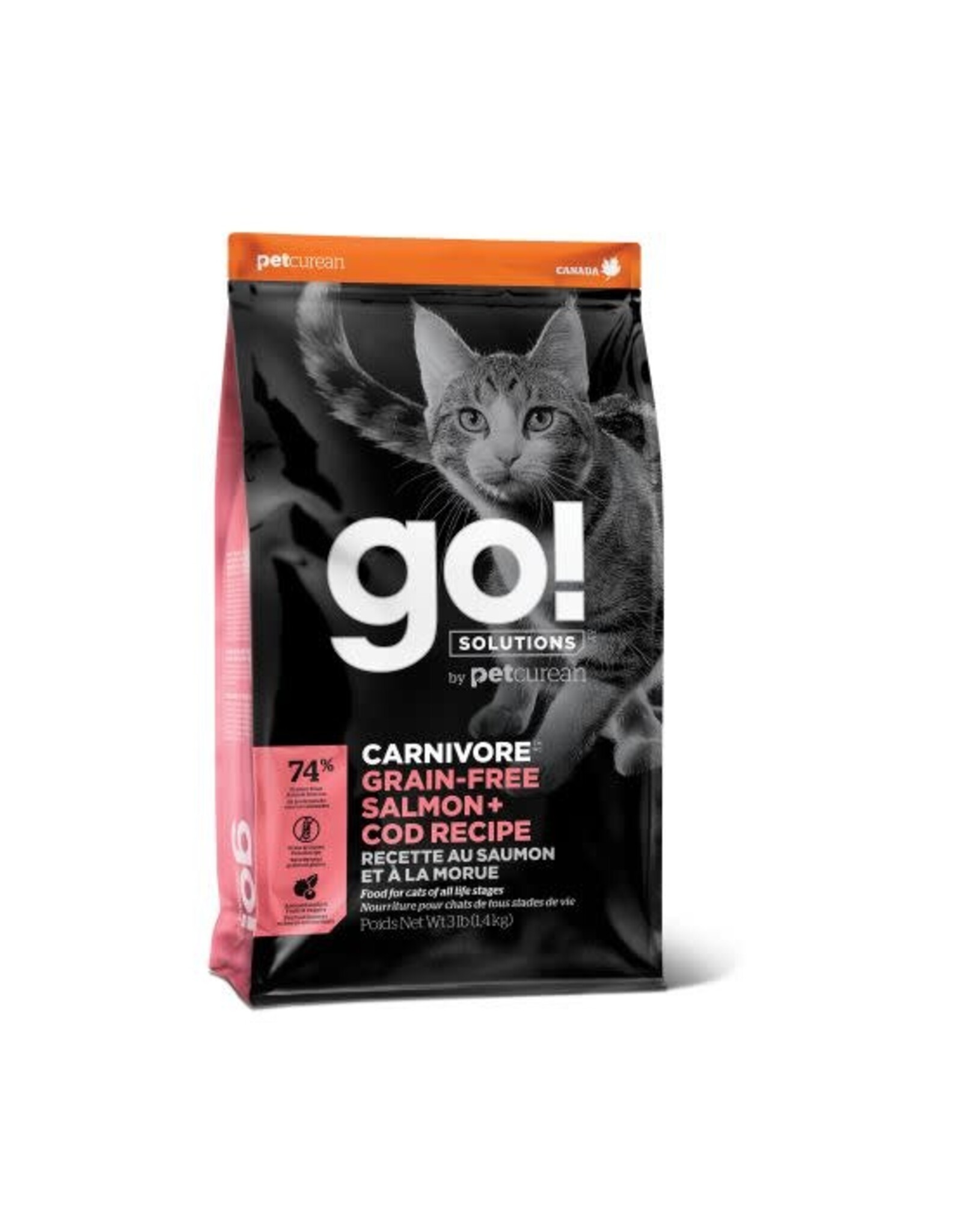 Petcurean Go! Carnivore S.G. Saumon & Morue (Chat)