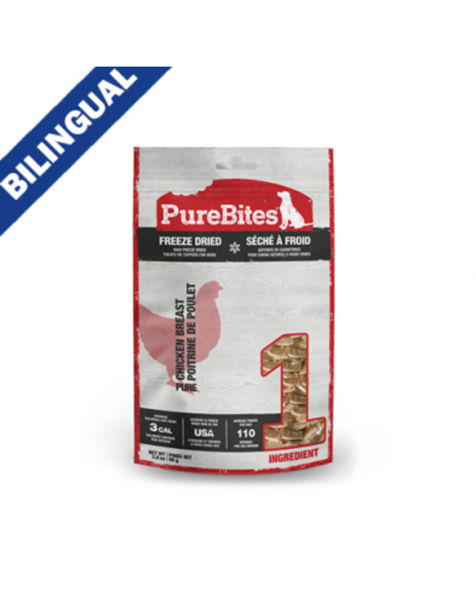 pure bites Purebites Gâteries poitrine Poulet 85g